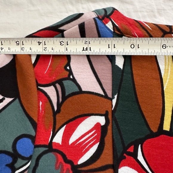 Vintage MARNI fit & flare top bold floral print S-M VG condition - Picture 8 of 8